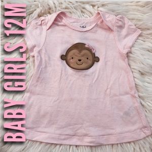 BABY GIRLS 12M Carter’s Cute Monkey Tee